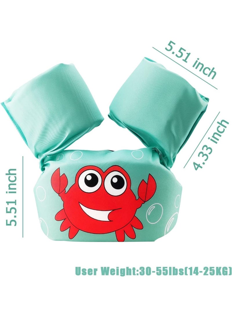 HI-FINE Baby Pool Float Fit 20-55 Lbs, Kids Swimming Float with Arm Water Wings, Fun Ride-on Raft Pool Baby Beach Supplies for 2-6 Years Old Boy Girl - Image 2